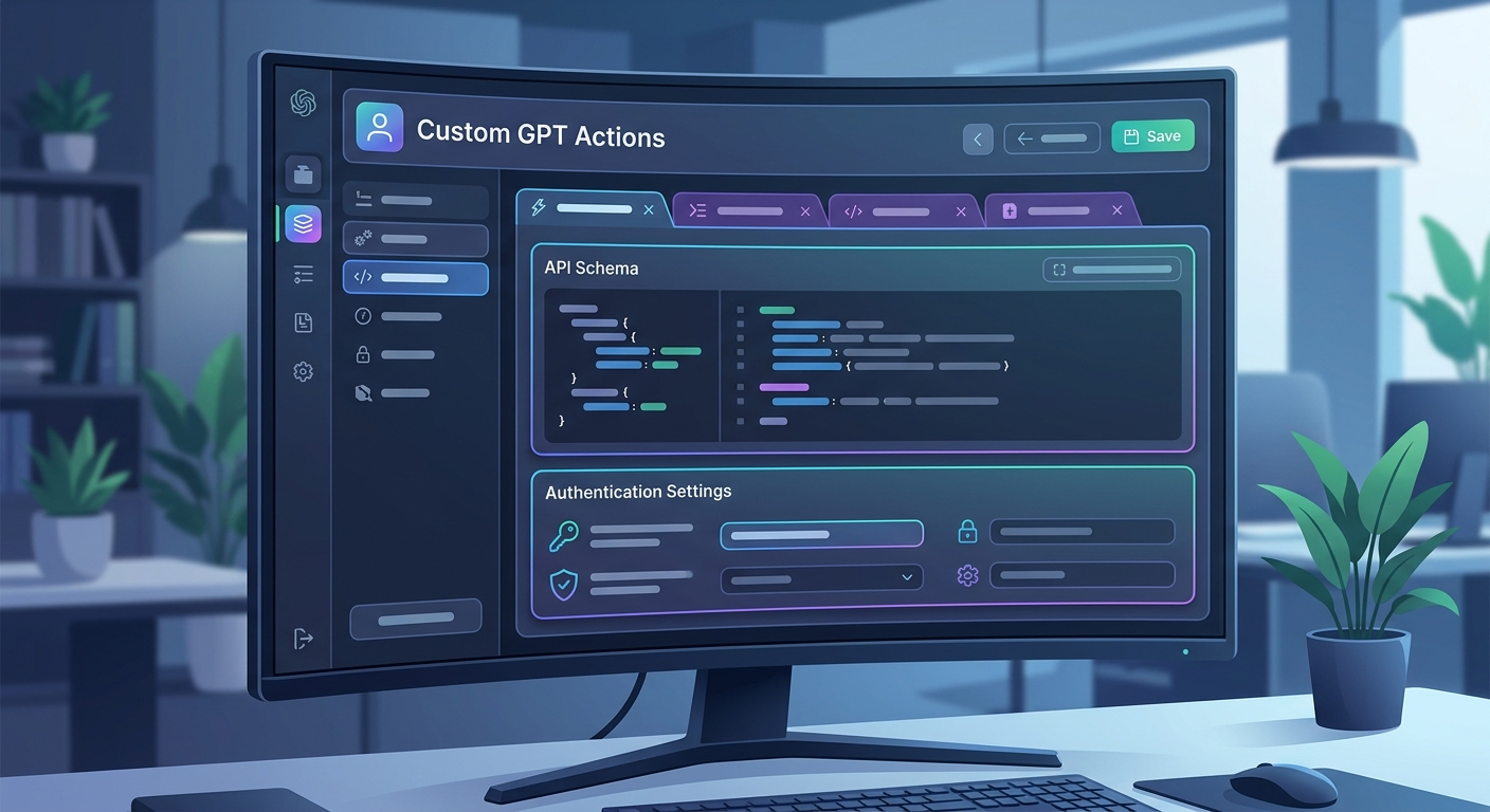 Panel Actions - tu łączysz GPT z zewnętrznymi narzędziami