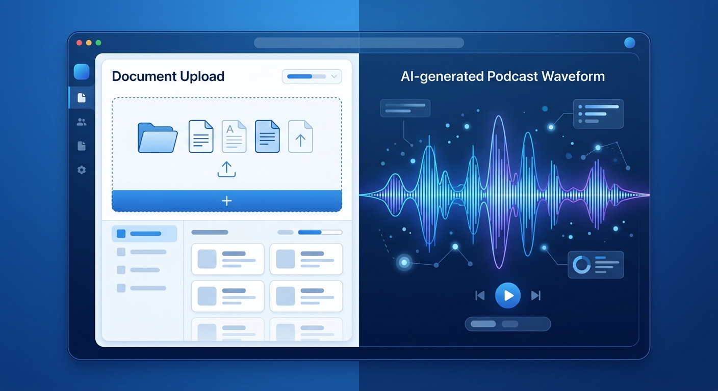 Od dokumentu do podcastu - NotebookLM przetwarza źródła i generuje audio w kilka minut